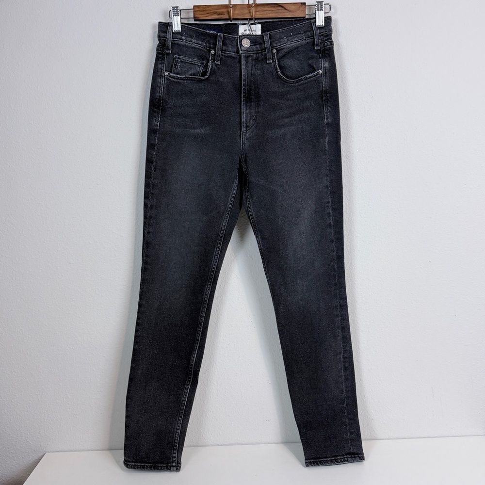 McGuire Denim High Rise Newton Skinny Charcoal Jeans 28